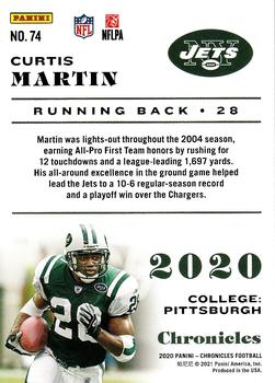 2020 Panini Chronicles - Pink #74 Curtis Martin Back