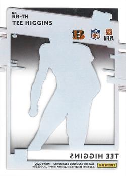 2020 Panini Chronicles - Clearly Donruss Rated Rookies #RR-TH Tee Higgins Back
