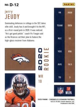 2020 Panini Chronicles - Dynagon Rookies #D-12 Jerry Jeudy Back