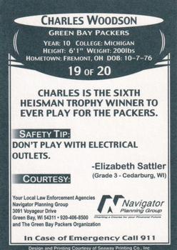 2007 Green Bay Packers Police - Navigator Planning Group #19 Charles Woodson Back