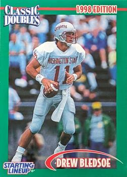 1998 Kenner Starting Lineup Cards Classic Doubles Special Edition QB Club #553612 Drew Bledsoe Front