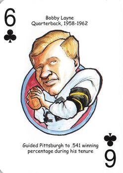 2010 Hero Decks Pittsburgh Steelers Football Heroes Playing Cards #6♣ Bobby Layne Front