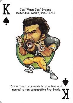 2010 Hero Decks Pittsburgh Steelers Football Heroes Playing Cards #K♠ Joe 