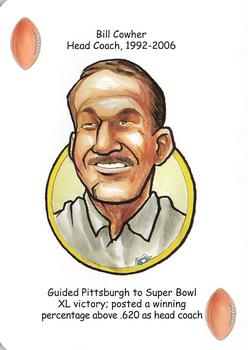 2010 Hero Decks Pittsburgh Steelers Football Heroes Playing Cards #NNO Bill Cowher Front
