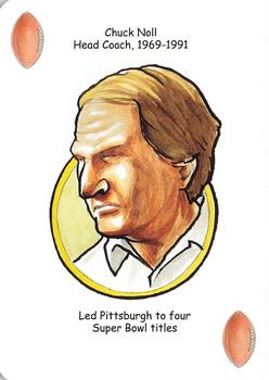 2010 Hero Decks Pittsburgh Steelers Football Heroes Playing Cards #NNO Chuck Noll Front