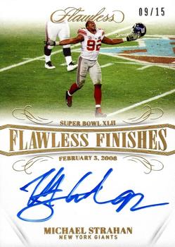 2020 Panini Flawless - 2019 Panini Flawless Football - Flawless Finishes #FF-MS Michael Strahan Front
