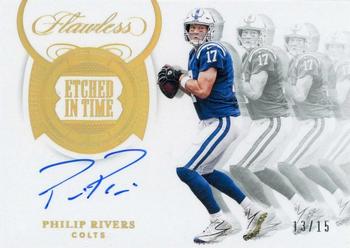 2020 Panini Flawless - Etched in Time #ET-PRI Philip Rivers Front