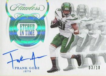 2020 Panini Flawless - Etched in Time Silver #ET-FGO Frank Gore Front
