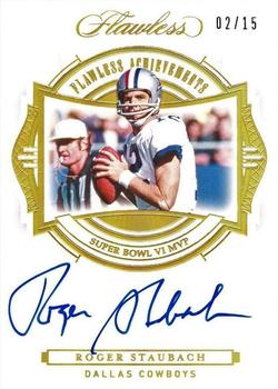 2020 Panini Flawless - Flawless Achievements #FA-RST Roger Staubach Front
