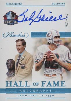 2020 Panini Flawless - Hall of Fame Autographs Platinum #HFA-BGR Bob Griese Front