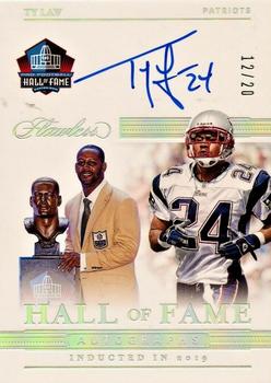 2020 Panini Flawless - Hall of Fame Autographs Silver #HFA-TLA Ty Law Front
