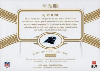 2020 Panini Flawless - Patch Autographs #PA-DJM DJ Moore Back