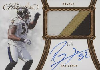 2020 Panini Flawless - Patch Autographs Bronze #PA-RLE Ray Lewis Front