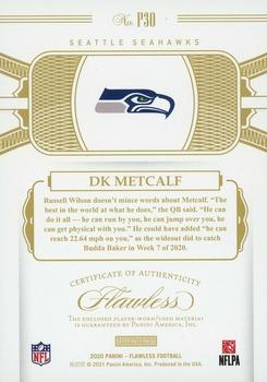2020 Panini Flawless - Patches #P30 DK Metcalf Back