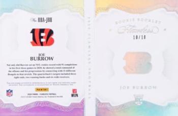 2020 Panini Flawless - Rookie Booklets #RBA-JBU Joe Burrow Back