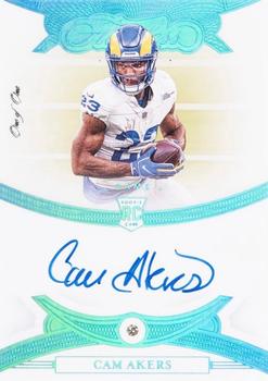 2020 Panini Flawless - Rookie Gems Signatures Platinum #RGS-CAK Cam Akers Front