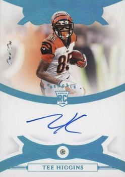 2020 Panini Flawless - Rookie Gems Signatures Platinum #RGS-THI Tee Higgins Front