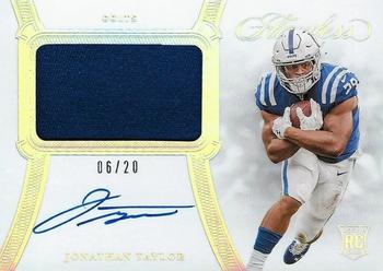 2020 Panini Flawless - Rookie Patch Autographs Silver #RPA-JTA Jonathan Taylor Front