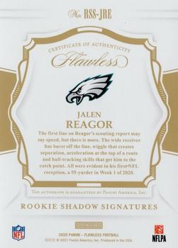2020 Panini Flawless - Rookie Shadow Signatures Emerald #RSS-JRE Jalen Reagor Back