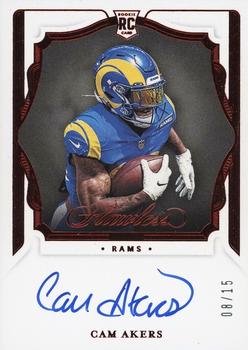 2020 Panini Flawless - Rookie Shadow Signatures Ruby #RSS-CAK Cam Akers Front
