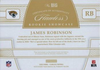 2020 Panini Flawless - Rookie Showcase Silver #RS15 James Robinson Back