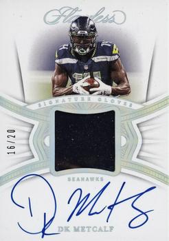 2020 Panini Flawless - Signature Gloves Silver #SG-DKM DK Metcalf Front