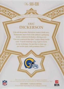 2020 Panini Flawless - Star Swatch Signatures #SSS-EDI Eric Dickerson Back