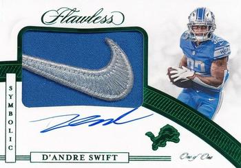 2020 Panini Flawless - Symbolic Signatures #SLS-DAS D'Andre Swift Front