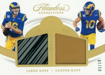 2020 Panini Flawless - Flawless Connections #FC9 Cooper Kupp / Jared Goff Front