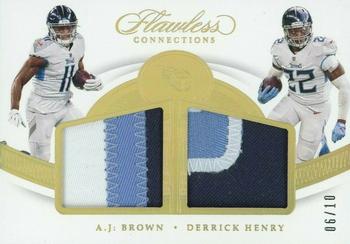 2020 Panini Flawless - Flawless Connections #FC16 A.J. Brown / Derrick Henry Front