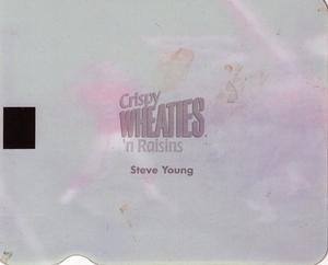 1997 General Mills Crispy Wheaties Super Replays #NNO Steve Young Back