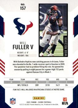2021 Score - Scorecard #157 Will Fuller V Back