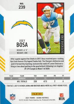 2021 Score - Scorecard #239 Joey Bosa Back