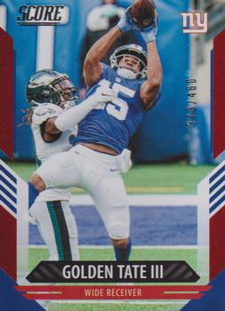 2021 Score - Dots Red #66 Golden Tate III Front