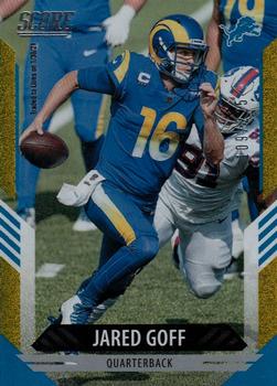 2021 Score - Dots Gold #251 Jared Goff Front