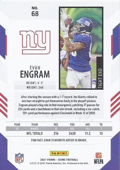 2021 Score - Showcase #68 Evan Engram Back