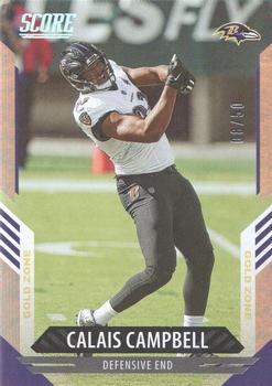 2021 Score - Gold Zone #92 Calais Campbell Front