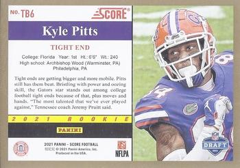 2021 Score - 1991 Throwback #TB6 Kyle Pitts Back