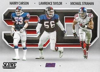 2021 Score - 3D #3D12 Harry Carson / Lawrence Taylor / Michael Strahan Front