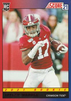2021 Score - 1991 Throwback Red #TB7 Jaylen Waddle Front