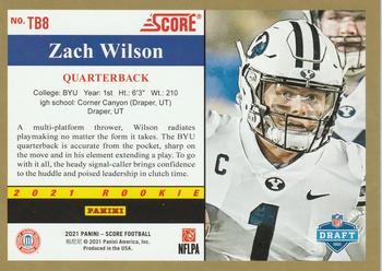 2021 Score - 1991 Throwback Red #TB8 Zach Wilson Back