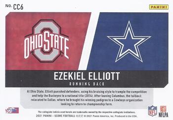 2021 Score - Collegiate Champions #CC6 Ezekiel Elliott Back