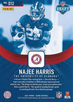 2021 Score - NFL Draft #D12 Najee Harris Back
