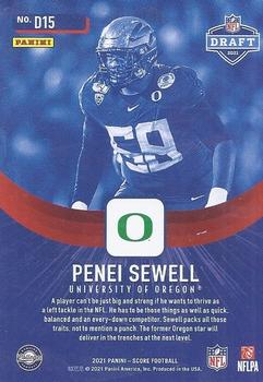2021 Score - NFL Draft #D15 Penei Sewell Back