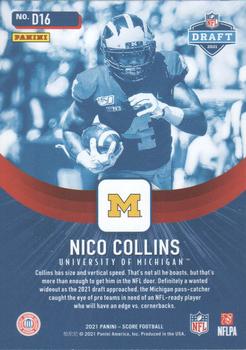 2021 Score - NFL Draft #D16 Nico Collins Back
