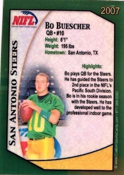 2007 San Antonio Steers (NIFL) #1 Bo Buescher Back