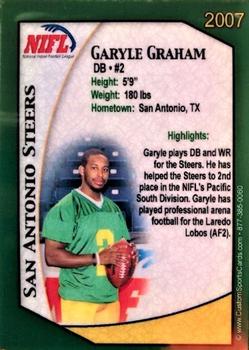2007 San Antonio Steers (NIFL) #2 Garyle Graham Back