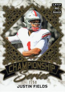 2021 Leaf Championship Series - Gold #CS-06 Justin Fields Front