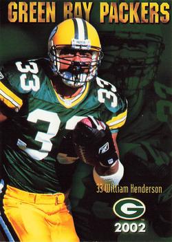 2002 Green Bay Packers Police - Glendale Police Department #18 William Henderson Front