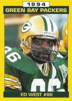 1994 Green Bay Packers Police - Pillsbury / Green Giant, Your Local Law Enforcement Agency #14 Ed West Front